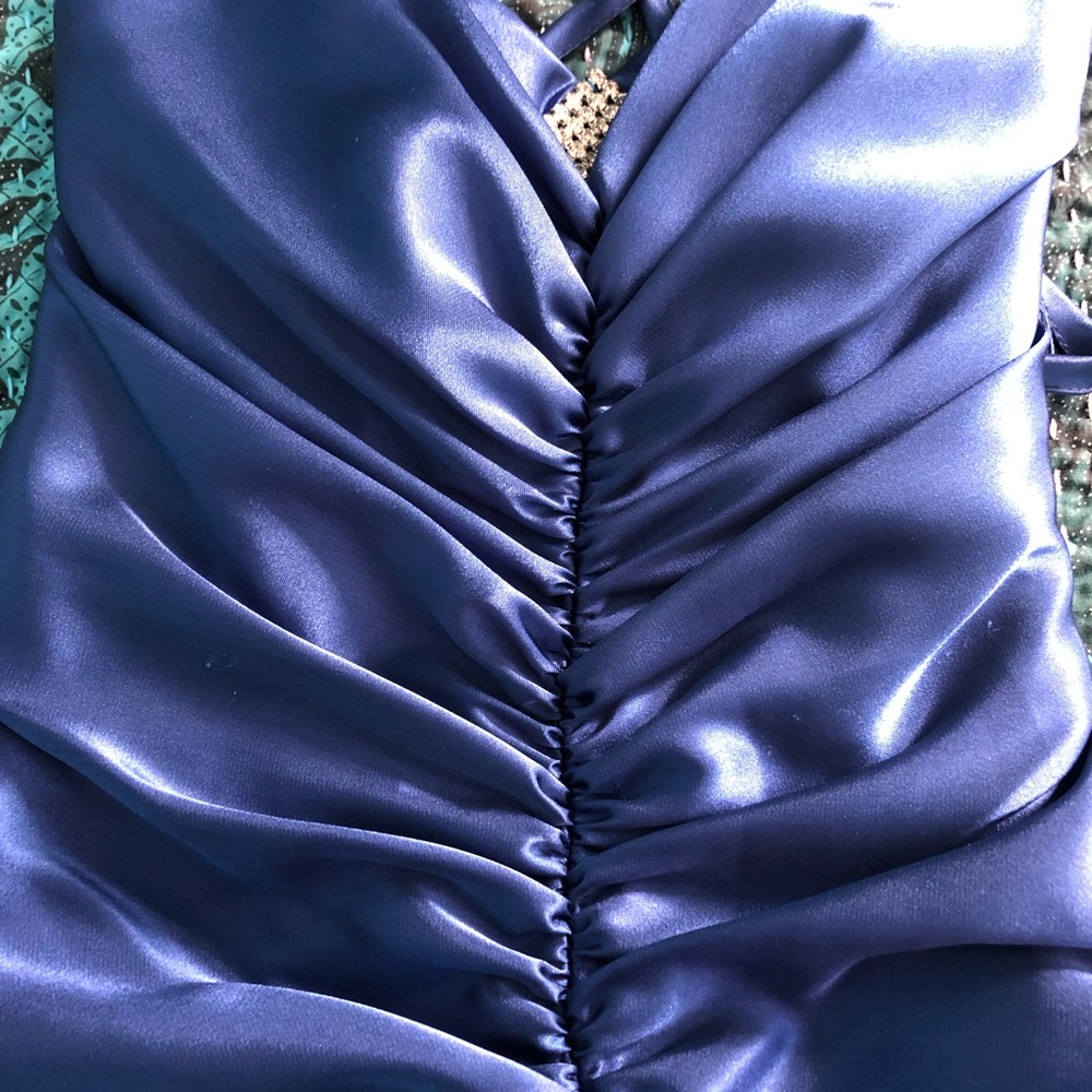 Blue Formal/Prom High Low Dress, Blue, 1 - Picture 8 of 8